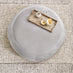 Otis Light Grey Velvet Footstool