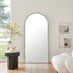 Ottilie Black Large Full Length Arch Mirror