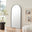 Ottilie Black Large Full Length Arch Mirror