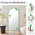 Ottilie Gold Large Full Length Arch Mirror