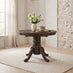 Padstow Round Black Oak Effect Solid Wood Extending 4-6 Seater Dining Table