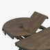 Padstow Round Black Oak Effect Solid Wood Extending 4-6 Seater Dining Table
