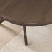 Padstow Round Black Oak Effect Solid Wood Extending 4-6 Seater Dining Table