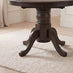 Padstow Round Black Oak Effect Solid Wood Extending 4-6 Seater Dining Table