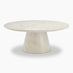 Palma Round Cream Marble Effect Coffee Table