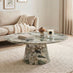 Palma Round Green Marble Effect Coffee Table