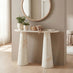 Palma Cream Marble Effect Console Table