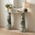 Palma Green Marble Effect Console Table