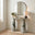 Palma Green Marble Effect Console Table