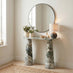 Palma Green Marble Effect Console Table