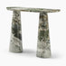 Palma Green Marble Effect Console Table