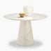 Palma Round Cream Marble Effect 4-6 Seater Dining Table