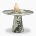 Palma Round Green Marble Effect 4-6 Seater Dining Table