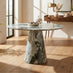 Palma Round Green Marble Effect 4-6 Seater Dining Table