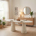 Palma Oval Cream Marble Effect 6-8 Seater Dining Table