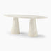 Palma Oval Cream Marble Effect 6-8 Seater Dining Table