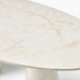 Palma Oval Cream Marble Effect 6-8 Seater Dining Table