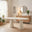 Palma Oval Cream Marble Effect 6-8 Seater Dining Table