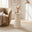 Palma Round Cream Marble Effect Side Table