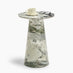 Palma Round Green Marble Effect Side Table