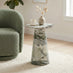 Palma Round Green Marble Effect Side Table