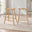2x Penny Oak Effect Solid Wood Bar Stools
