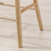 2x Penny Oak Effect Solid Wood Bar Stools