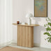 Penrose Rounded Oak Effect Wood Console Table