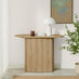 Penrose Rounded Oak Effect Wood Console Table