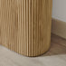 Penrose Rounded Oak Effect Wood Console Table