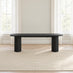 Penrose Black Wood Effect Dining Bench