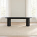 Penrose Oval Black Dining Table & 2 Benches