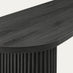 Penrose Black Wood Effect Dining Bench