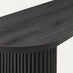 Penrose Oval Black Dining Table & 2 Benches