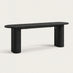 Penrose Black Wood Effect Dining Bench