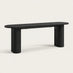 Penrose Oval Black Dining Table & 2 Benches