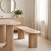 Penrose Oak Effect Wood Dining Bench