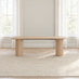 Penrose Oval Oak Effect Dining Table & 2 Benches