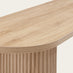 Penrose Oval Oak Effect Dining Table & 2 Benches