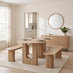 Penrose Oak Effect Wood Dining Bench