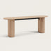 Penrose Oval Oak Effect Dining Table & 2 Benches