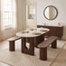 Penrose Walnut Wood Effect Dining Bench