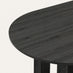 Penrose Oval Black Wood Effect 6 Seater Dining Table