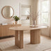 Penrose Oval Oak Wood Effect 6 Seater Dining Table