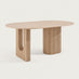 Penrose Oval Oak Wood Effect 6 Seater Dining Table