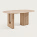 Penrose Oval Oak Effect Dining Table & 2 Benches