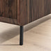 Penrose 4 Drawer Walnut Wood & Marble Effect Wide Chest of Drawers