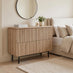 Penrose 4 Drawer Oak Effect Wood Wide Chest of Drawers