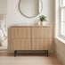 Penrose 4 Drawer Oak Effect Wood Wide Chest of Drawers