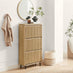 Penrose 3 Door Oak Effect Wood Shoe Storage Cabinet